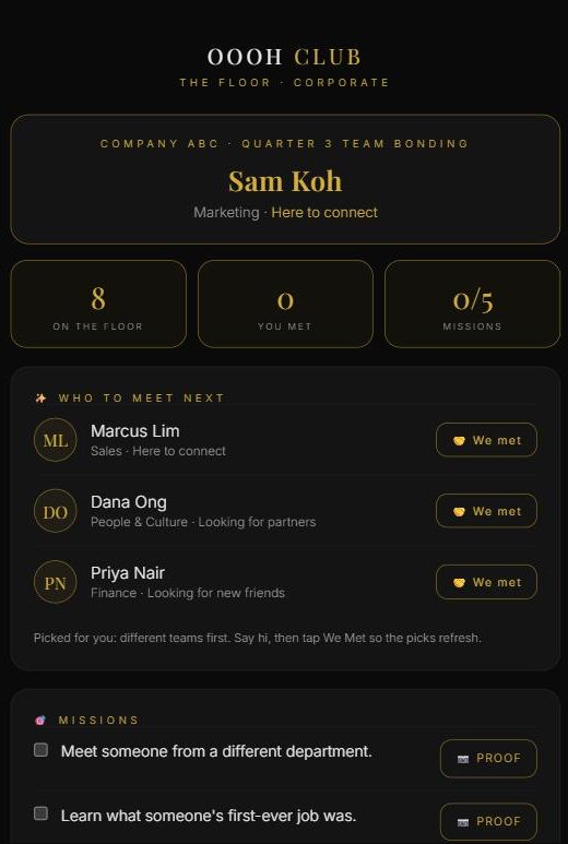 Who to meet
